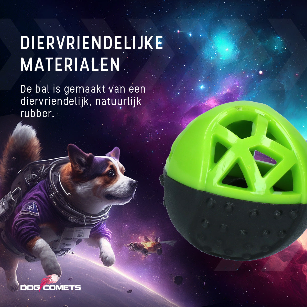 Dog Comets Moonstone Traktatiebal Groen