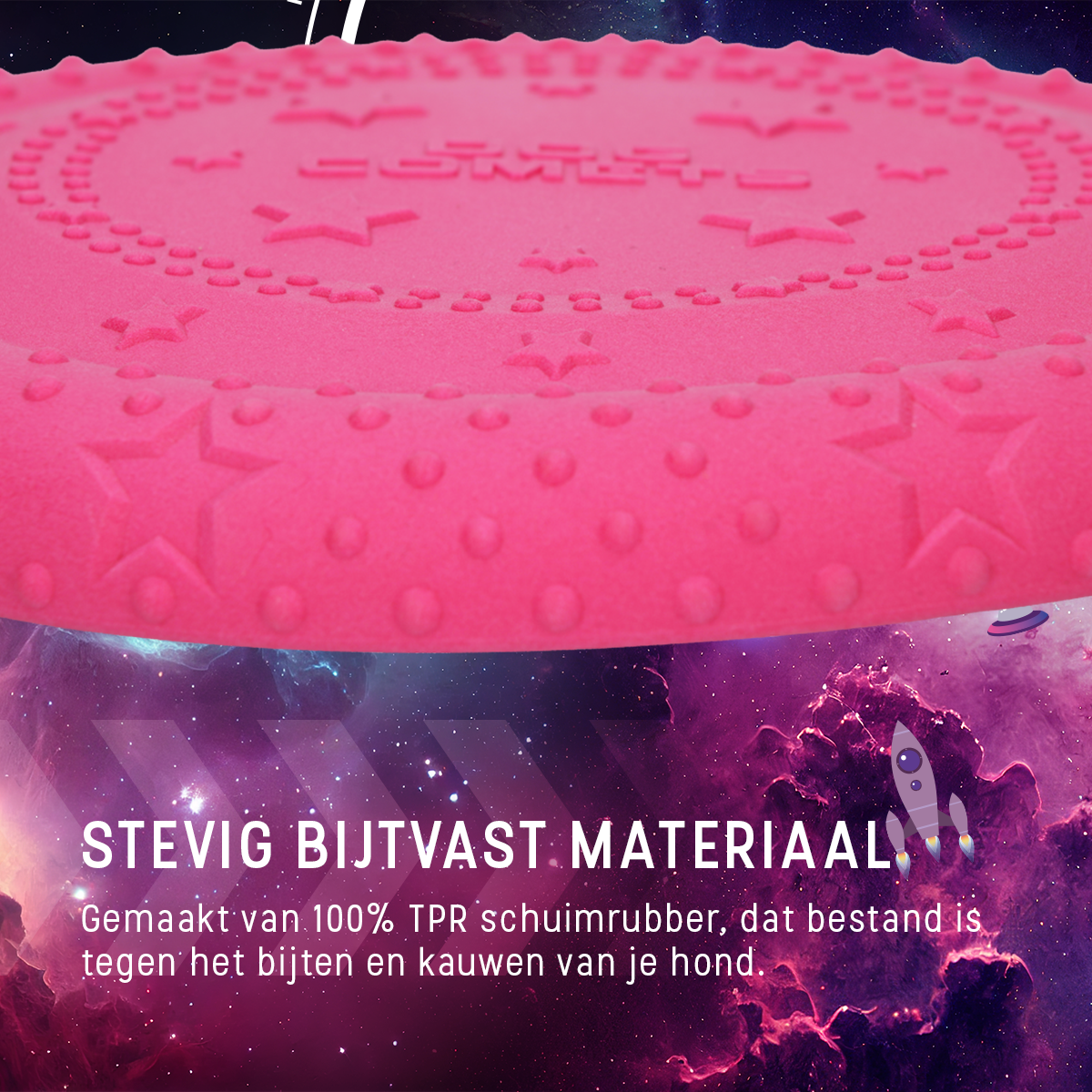 Dog Comets UFO Flyer Roze M