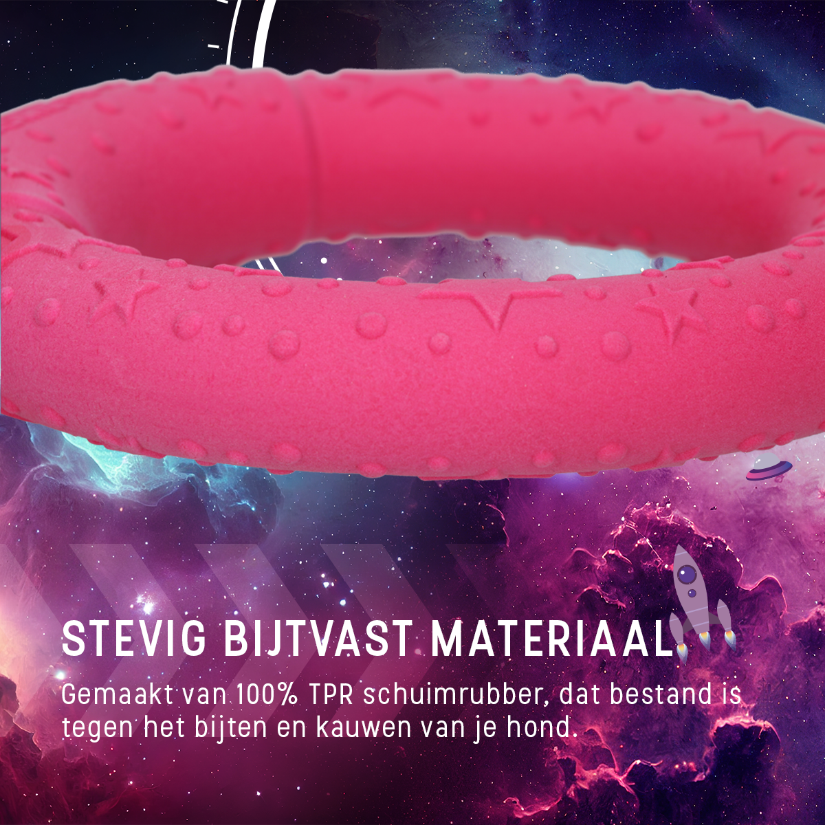 Dog Comets UFO Ring Roze M