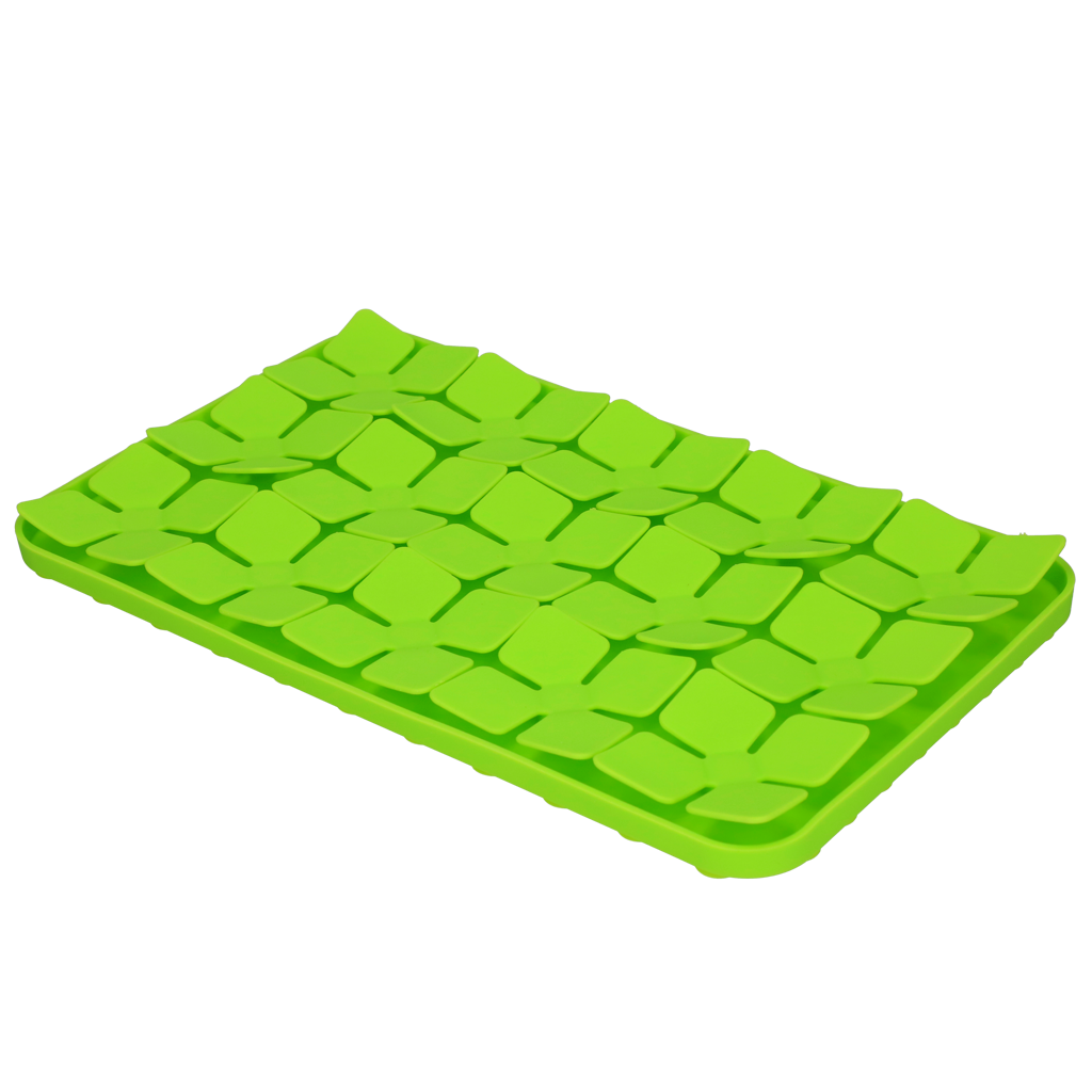 Eat Slow Live Longer Lick Mat Dimensions Flower Groen