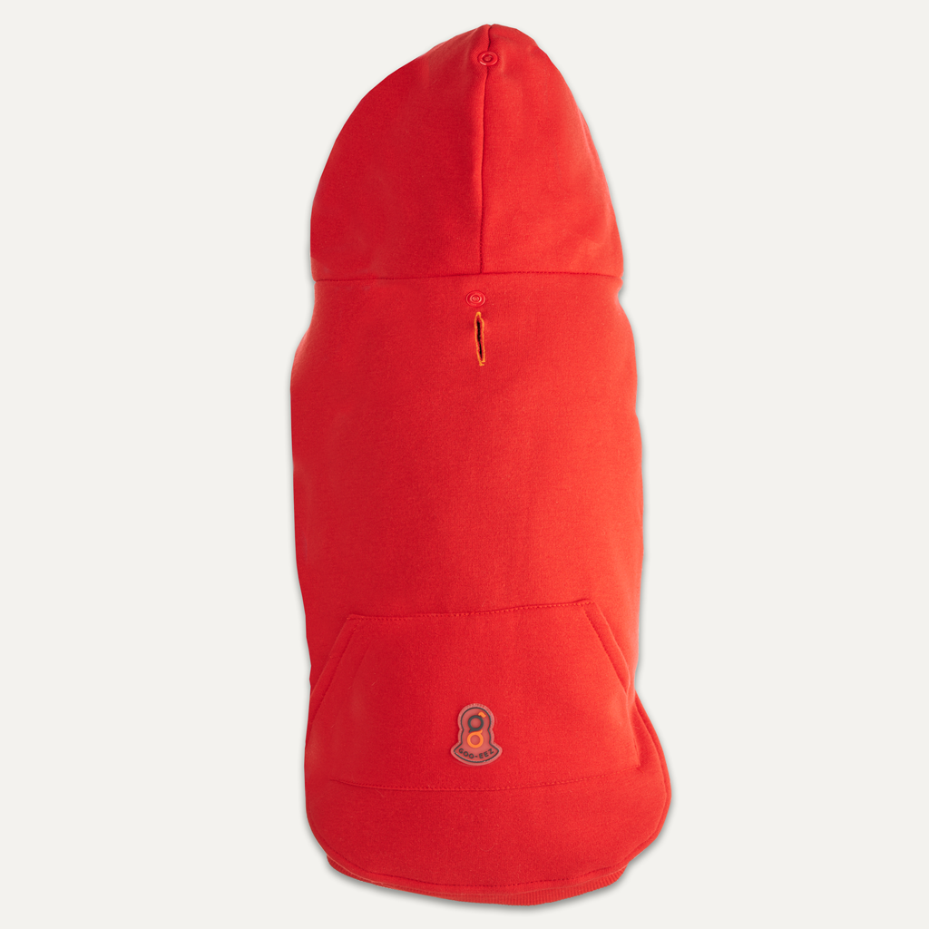 Goo-eez Kangaroo Fleece Hoodie L Rood/Zwart