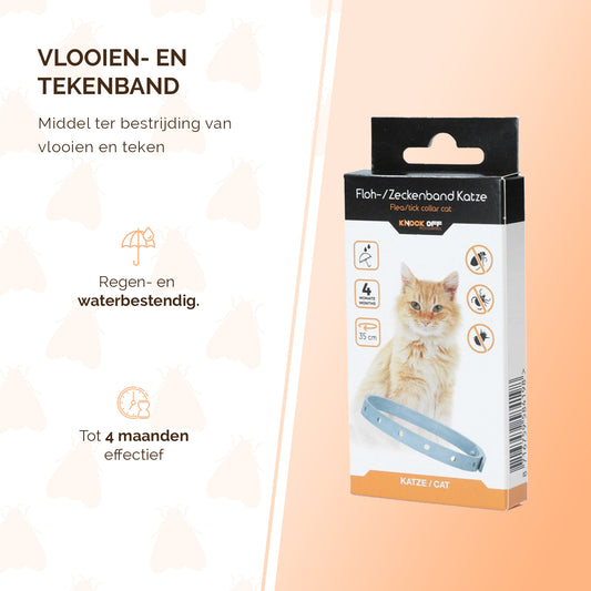 Knock Pest Vlooien/Tekenband Kat 33 cm DE/UK