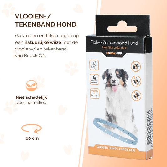 Knock Pest Vlooien/Tekenband Hond 59 cm DE/UK