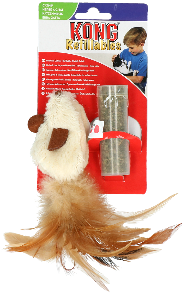 KONG Refillables Feather Mouse