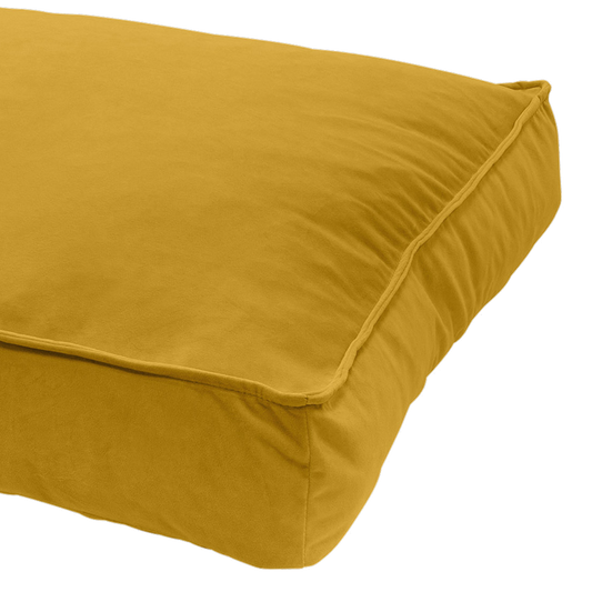 Madison Velours Lounge Cushion Geel L