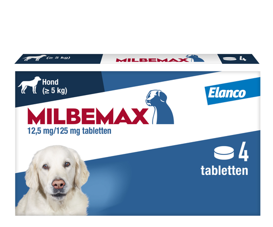 Milbemax Tabletten Hond Groot 5-75kg 4 tabl.