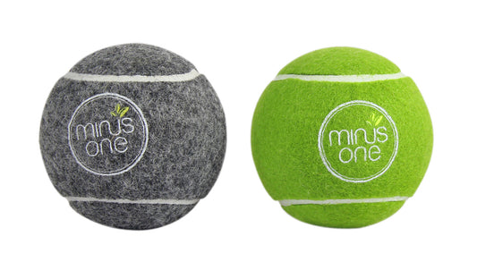 Minus One Bouncy Tennis Ball Dog Toys 6-pack