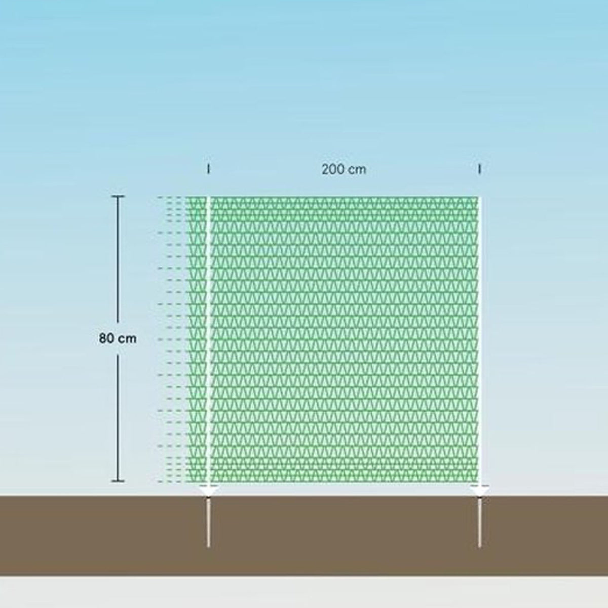 Euro-Netz Universeel 80 cm enkelpunt