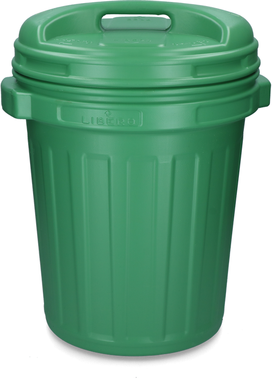 Voerton met draaisluiting 40 liter Black Groen