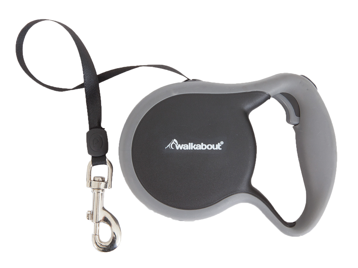 Walkabout Retractable Leash Zwart XS