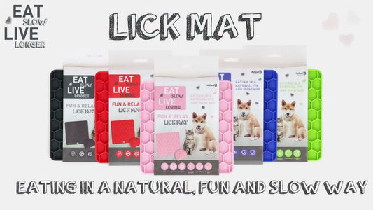 Eat Slow Live Longer Lick Mat Honeycomb Rood