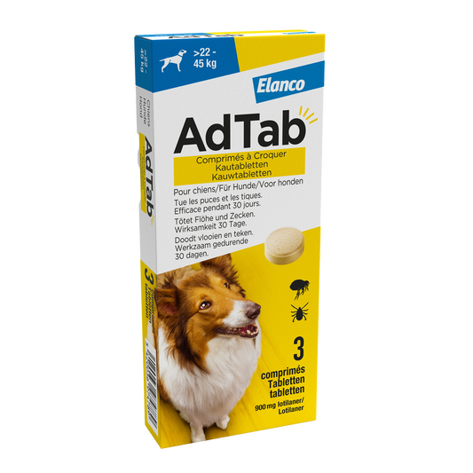 Elanco AdTab kauwtabletten hond (>22 - 45 kg)