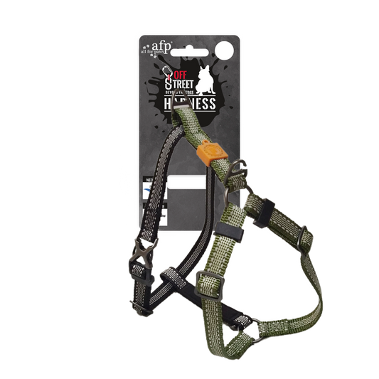AFP Off Street - Dog Non-Pull Harness Olijfgroen L