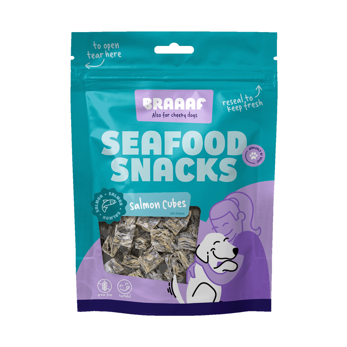 Braaaf Seafood Zalmblokjes