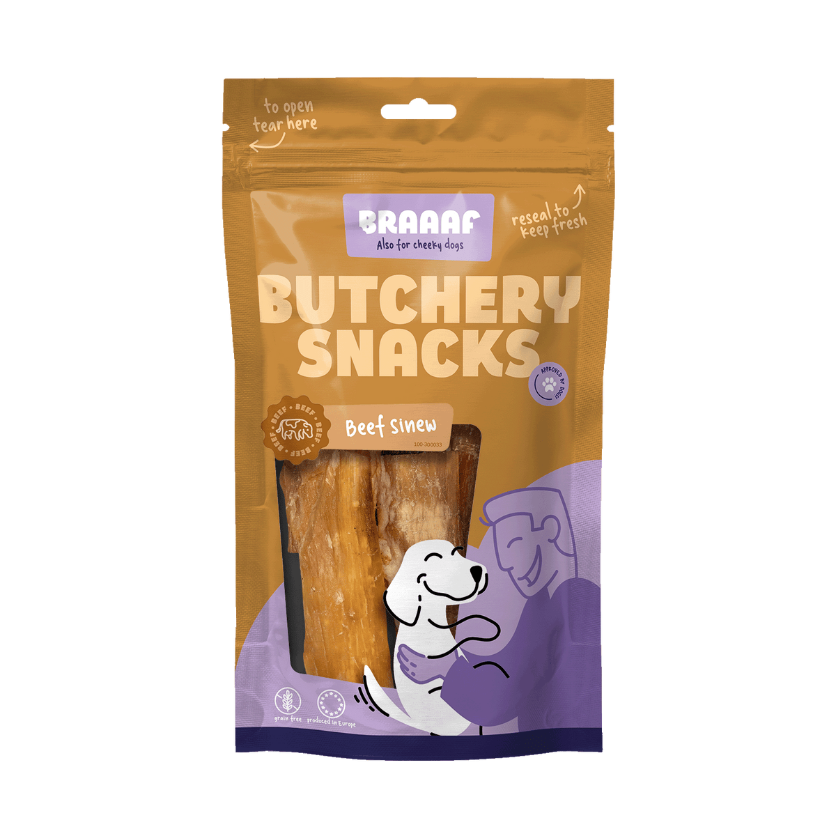 Braaaf Butchery Snacks Runderpees 150 g