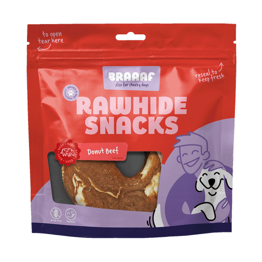 Braaaf Rawhide Donut Rund & Vis