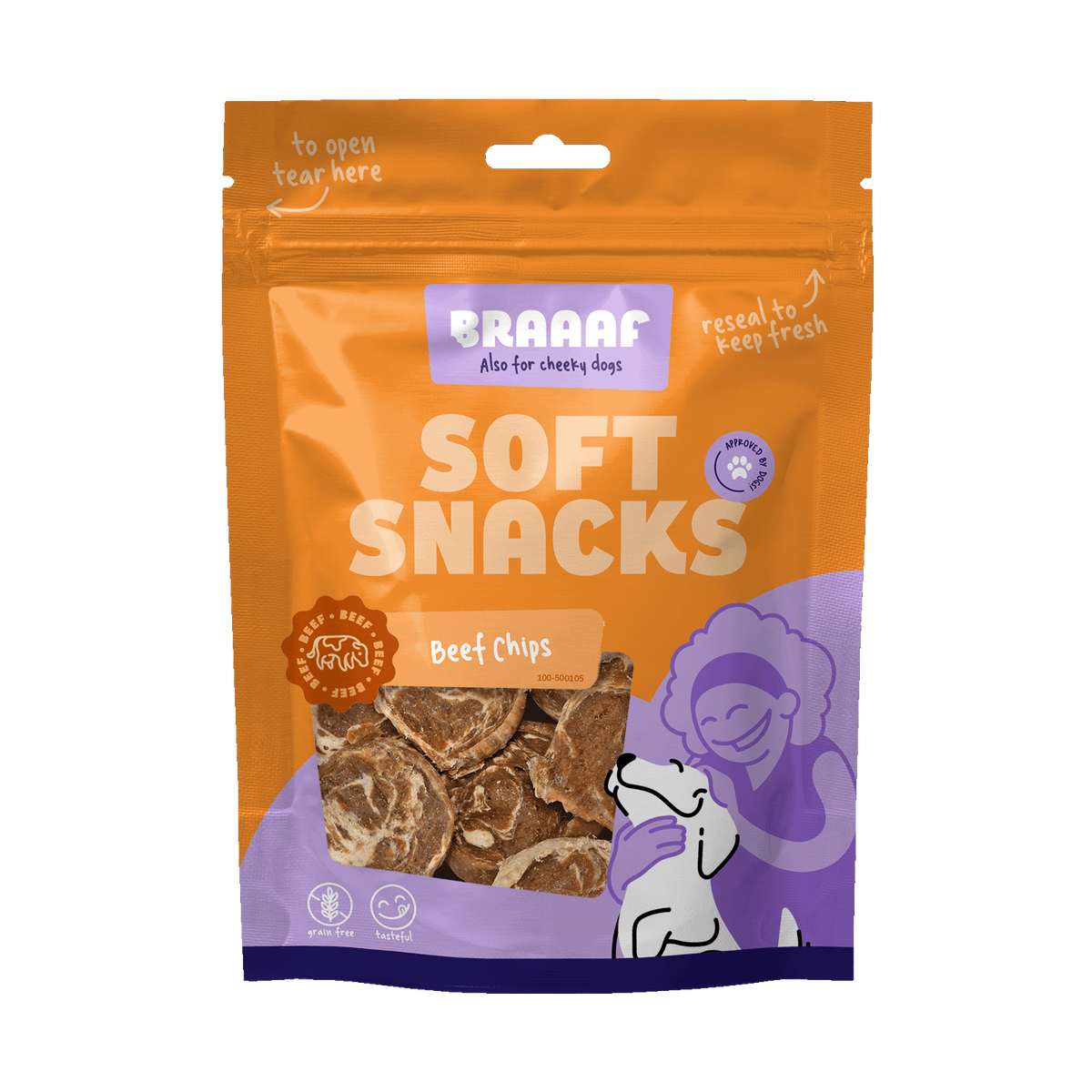 Braaaf Soft Snack Chips - Rund & Vis
