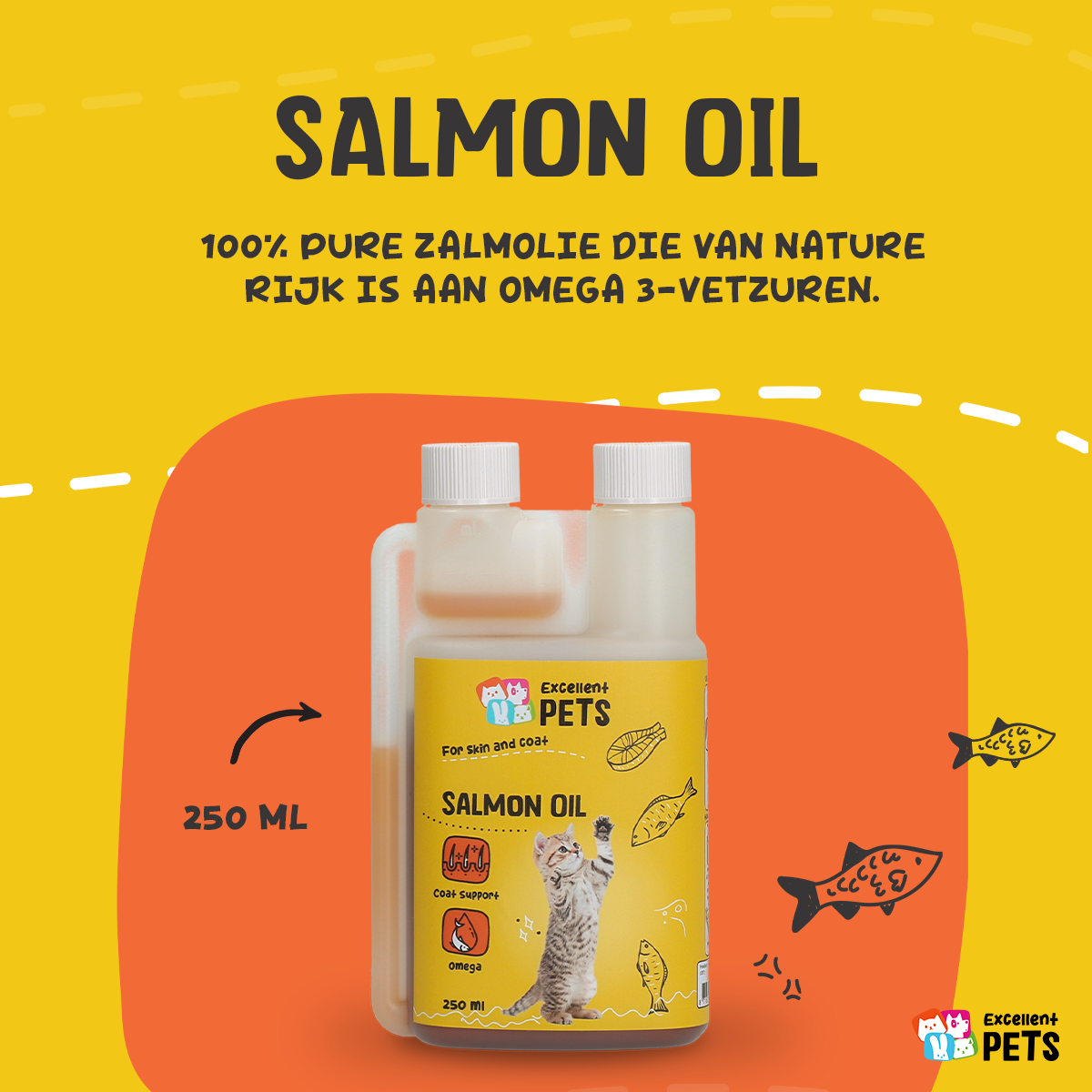 Excellent Pets Cat Salmon Oil 250 ml