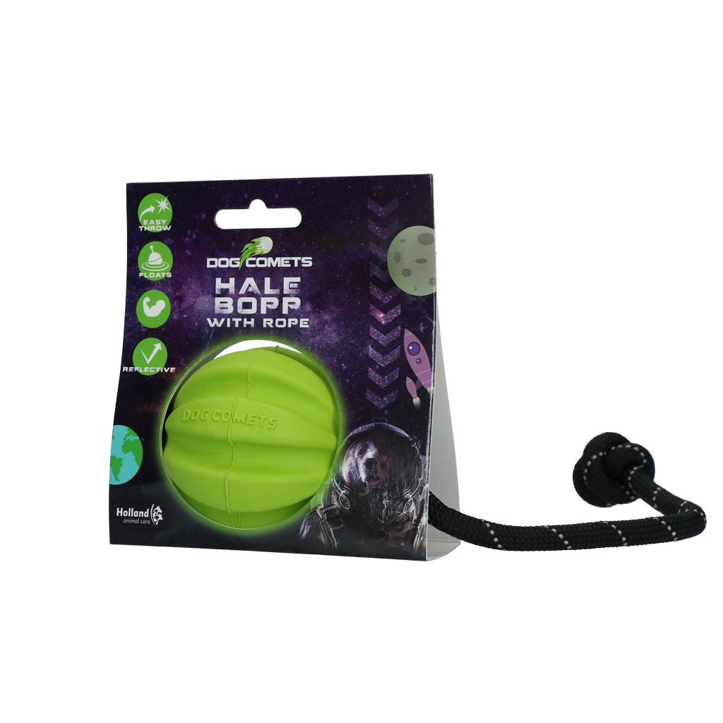 Dog Comets Hale Bopp Met Touw Groen