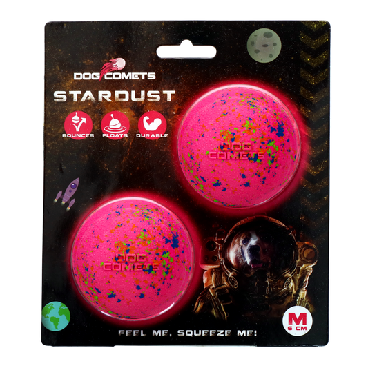 Dog Comets Stardust Roze M (2-Pack)