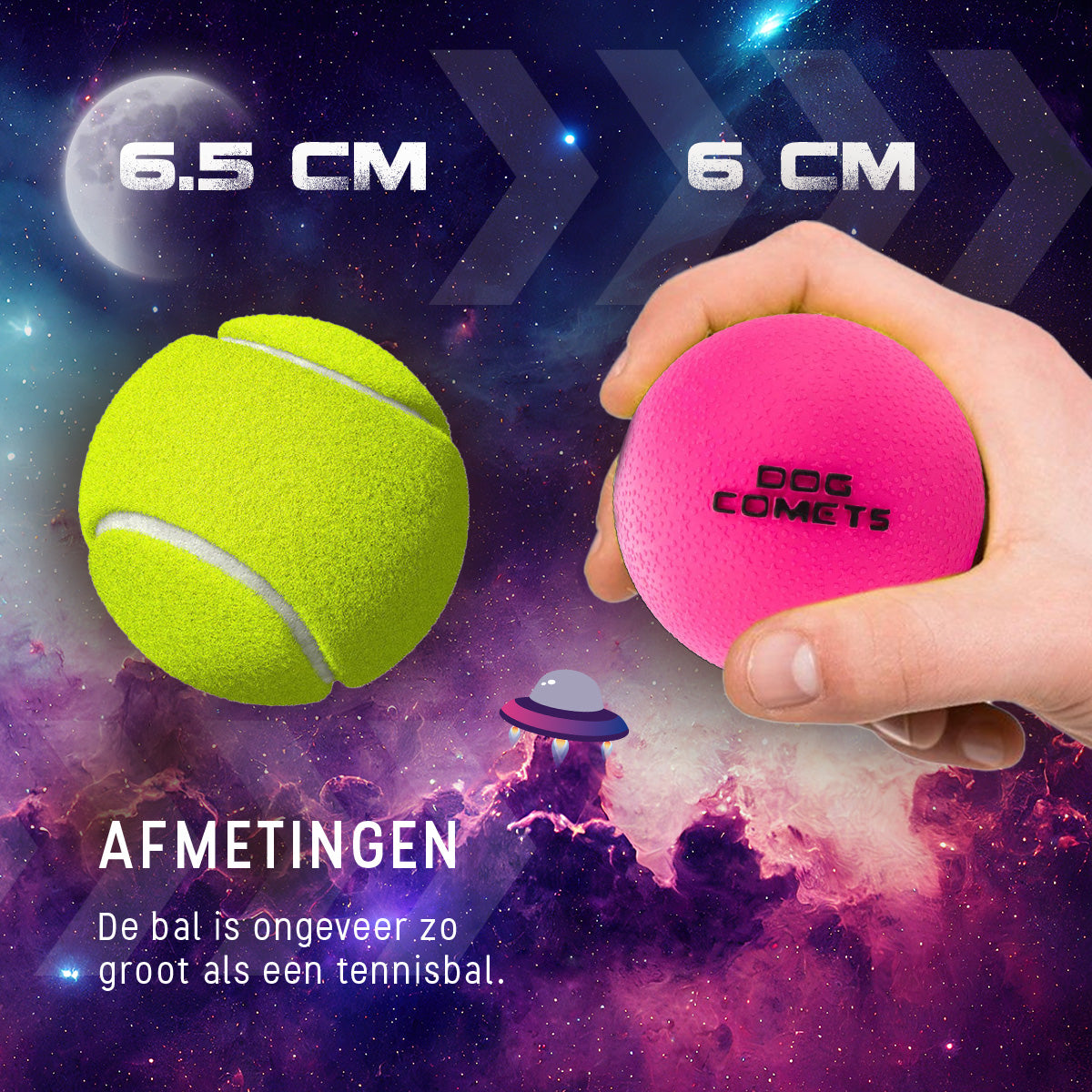 Dog Comets Stardust Roze M