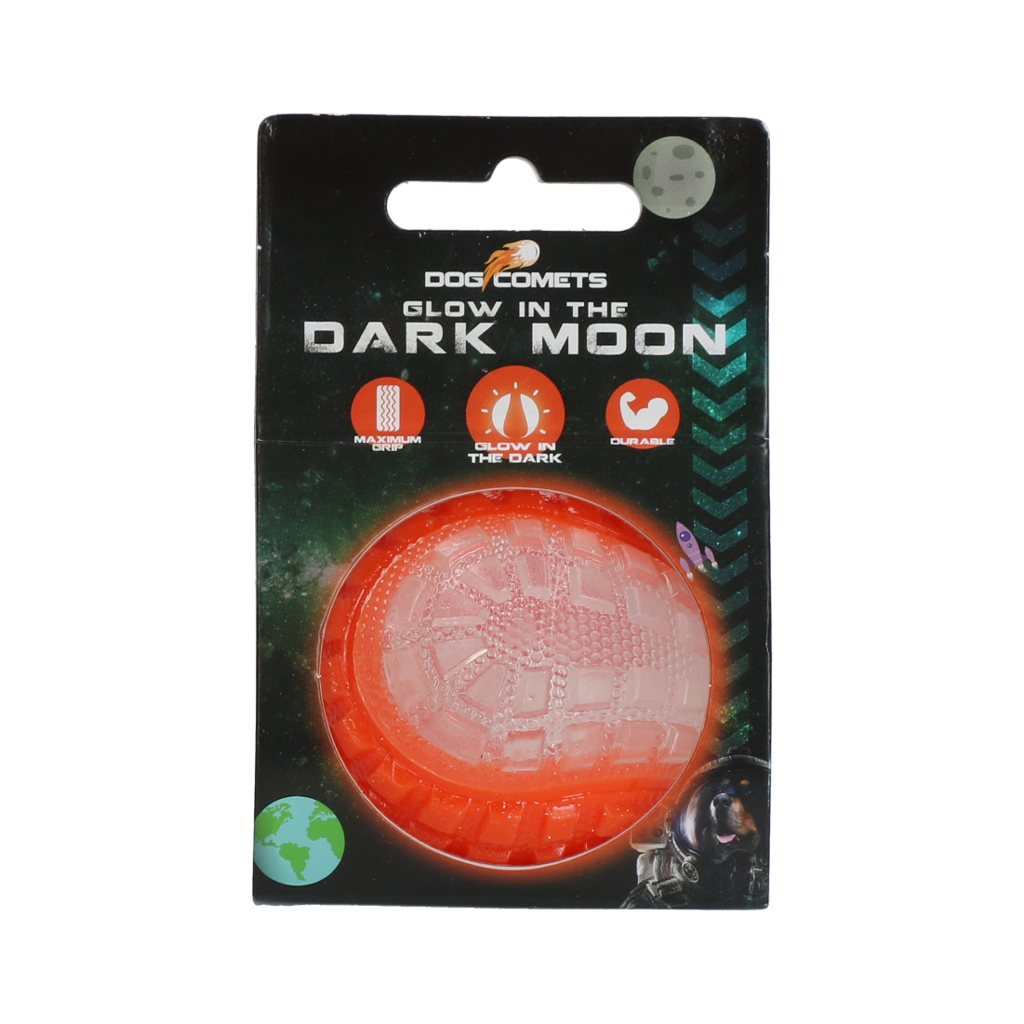 Dog Comets Glow In The Dark Moon Bal S Oranje