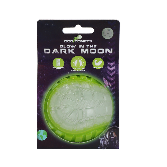 Dog Comets Glow In The Dark Moon Bal M Groen