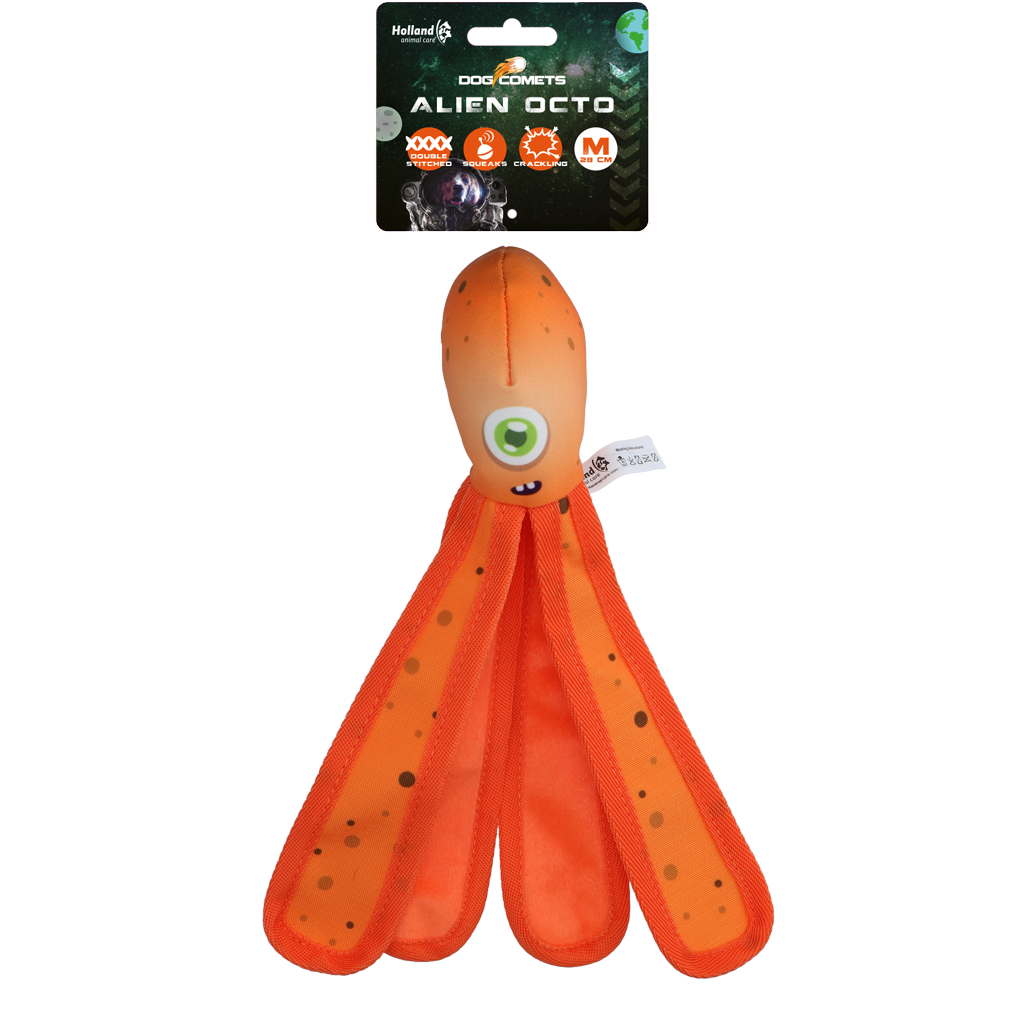 Dog Comets Alien Octo M Oranje