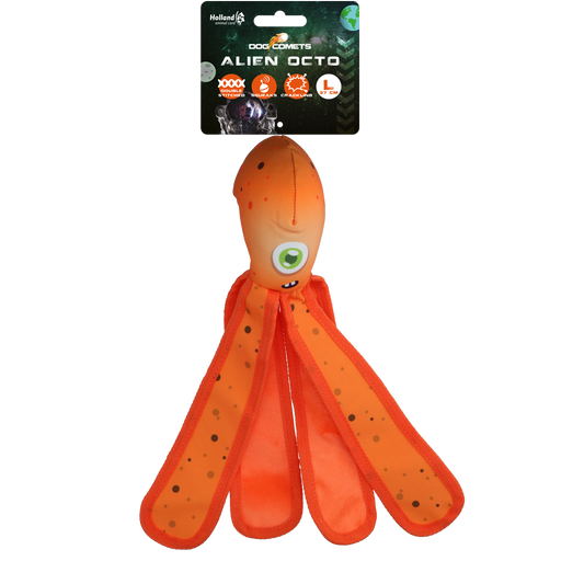 Dog Comets Alien Octo L Oranje