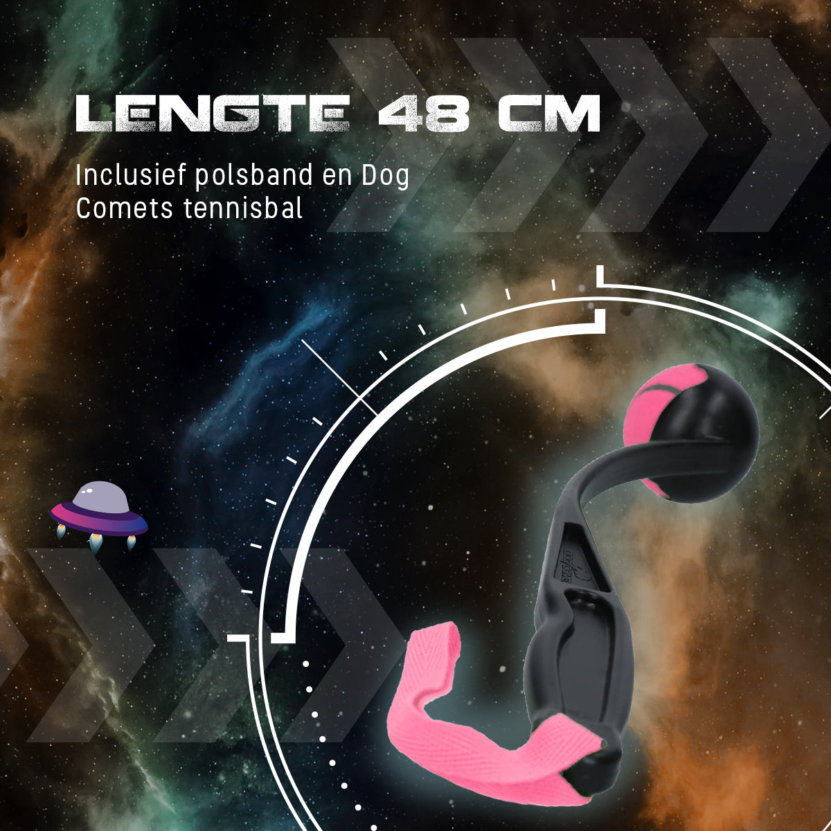 Dog Comets Launcher (Werpstok) Roze M