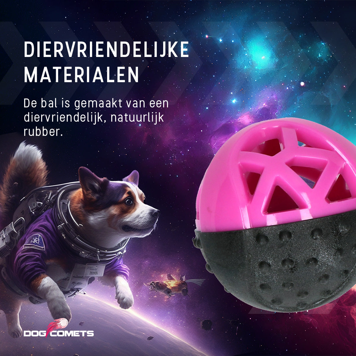 Dog Comets Moonstone Traktatiebal Roze