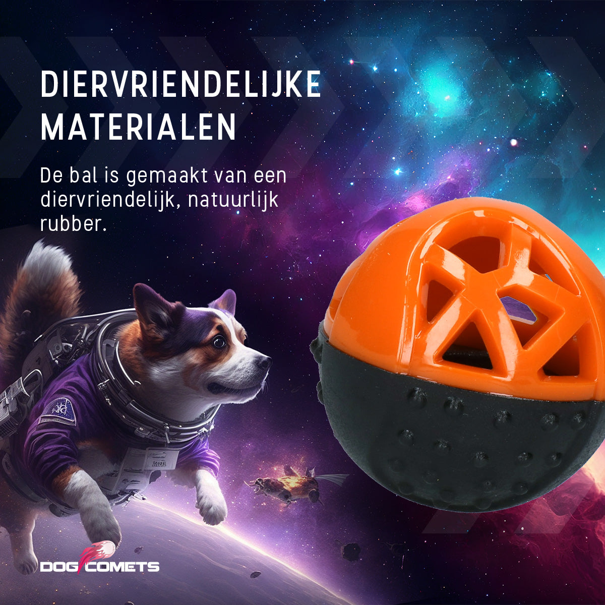 Dog Comets Moonstone Traktatiebal Oranje