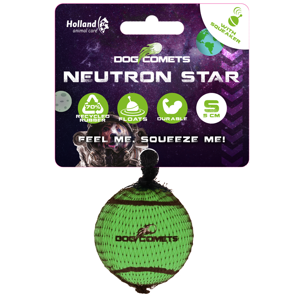 Dog Comets Tennisbal Met Pieper Neutron Star S Groen