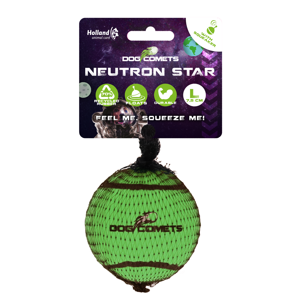 Dog Comets Tennisbal Met Pieper Neutron Star L Groen