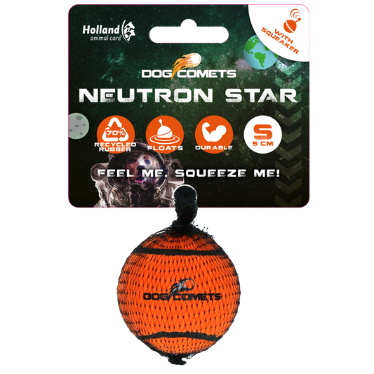 Dog Comets Tennisbal Met Pieper Neutron Star S Oranje
