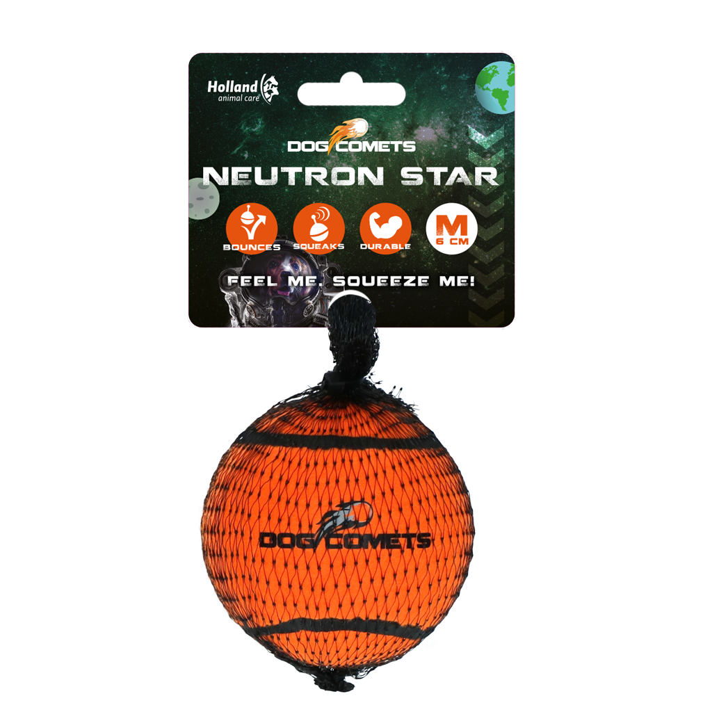 Dog Comets Tennisbal Met Pieper Neutron Star M Oranje