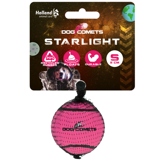 Dog Comets Tennisbal Starlight S Roze
