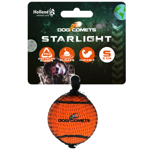 Dog Comets Tennisbal Starlight S Oranje