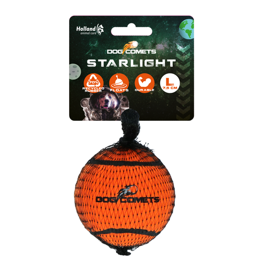 Dog Comets Tennisbal Starlight L Oranje