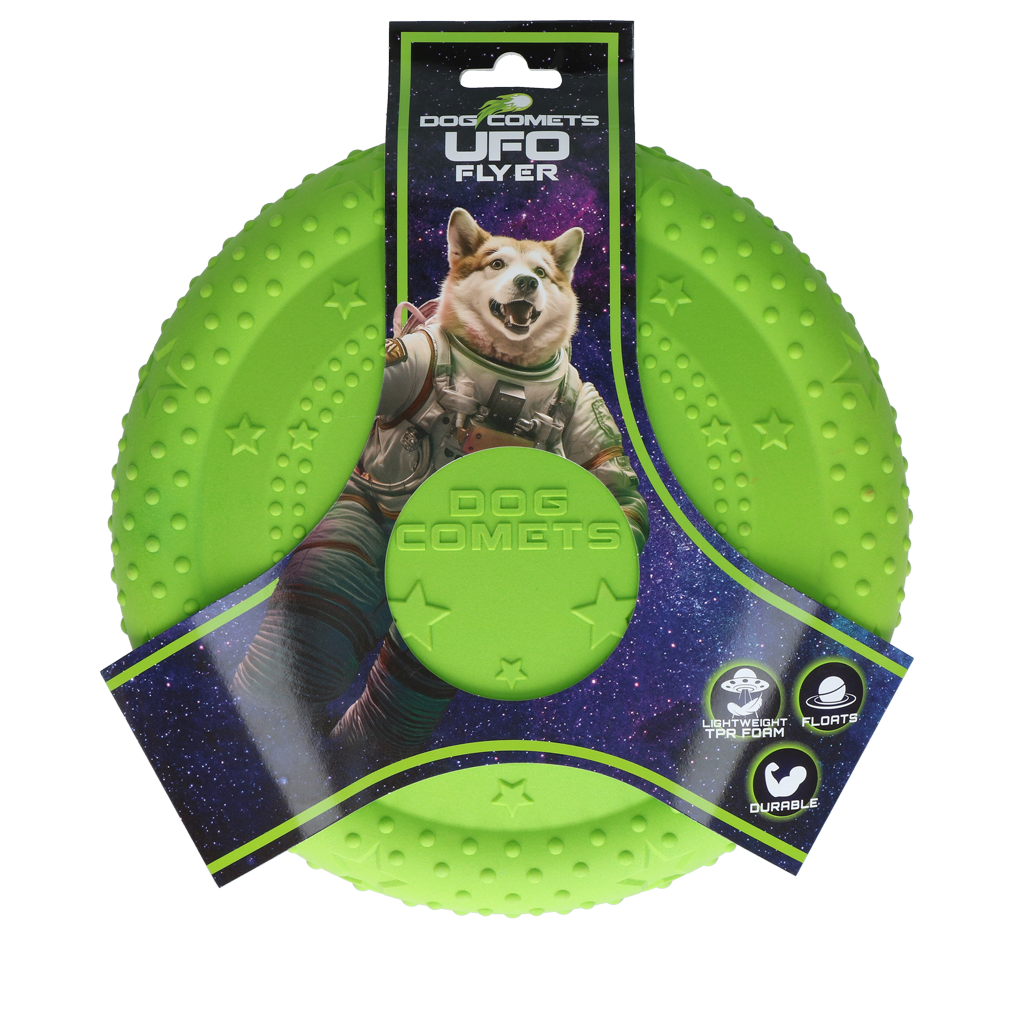 Dog Comets UFO Flyer Groen M
