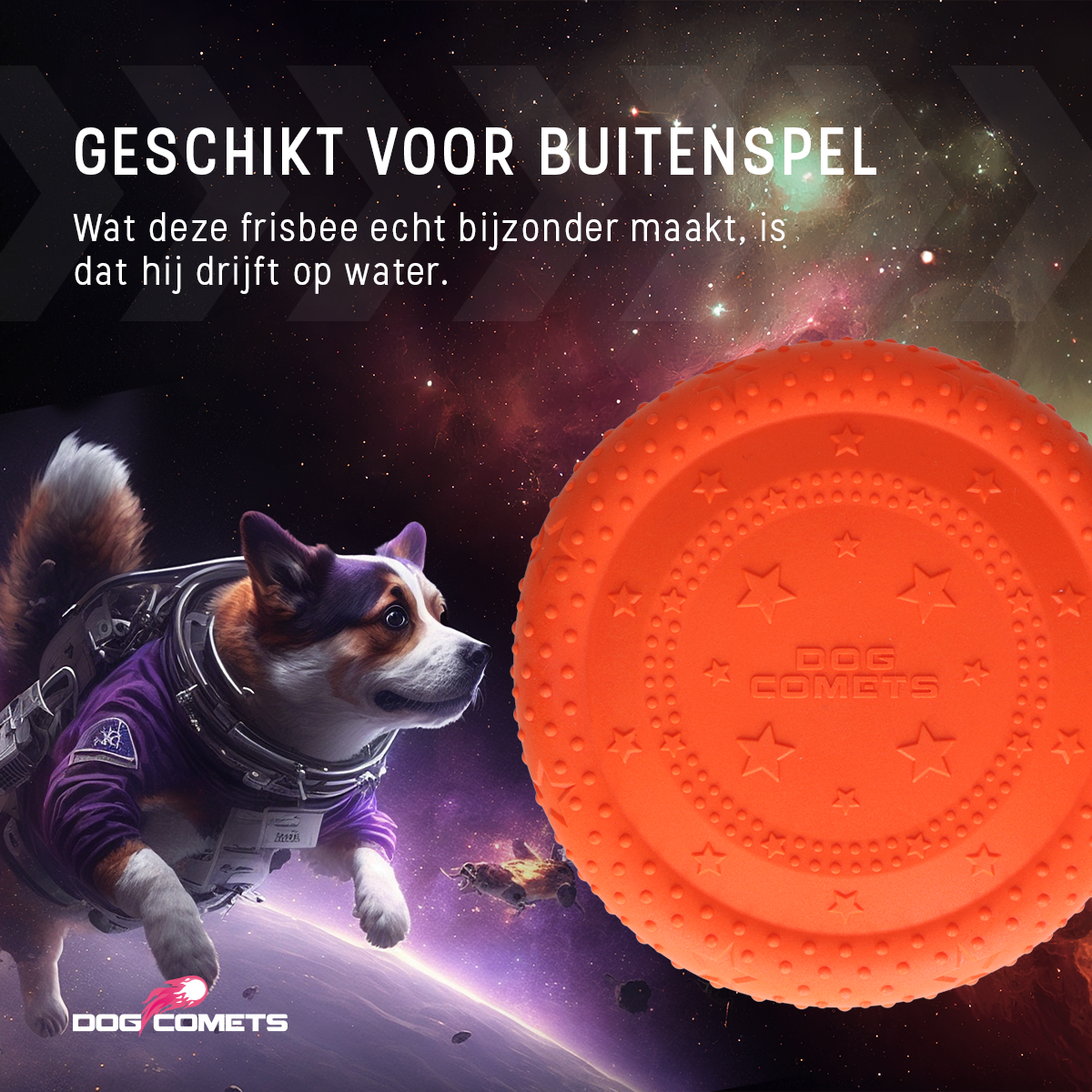 Dog Comets UFO Flyer Oranje M
