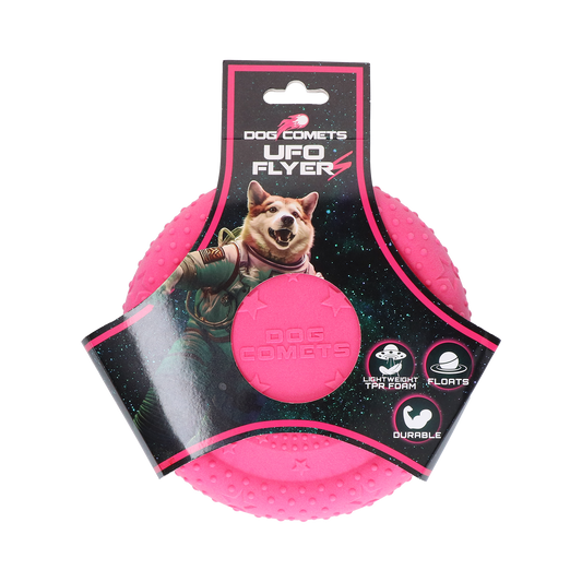 Dog Comets UFO Flyer Roze S