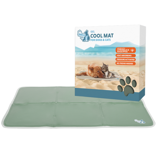 Coolpets Gel Cooling Mat Olijfgroen L