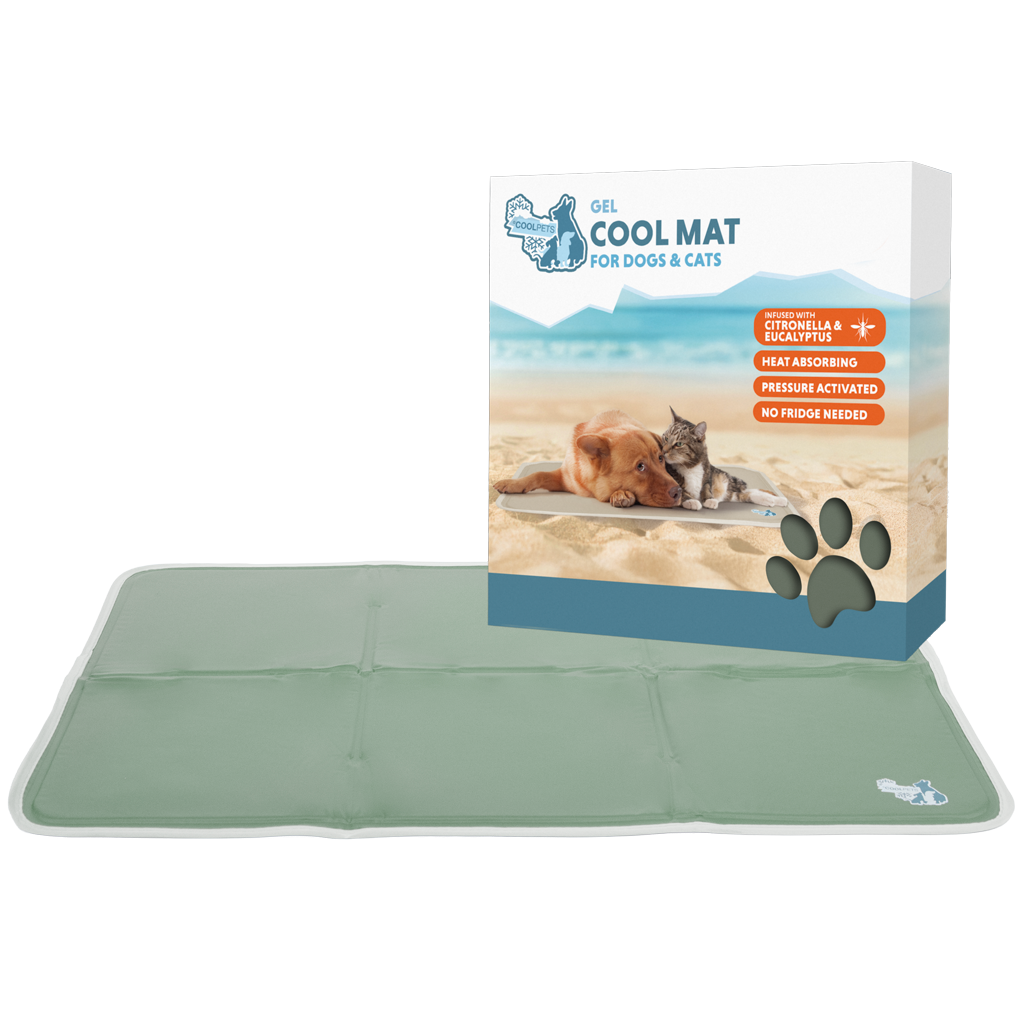 Coolpets Gel Cooling Mat Olijfgroen S