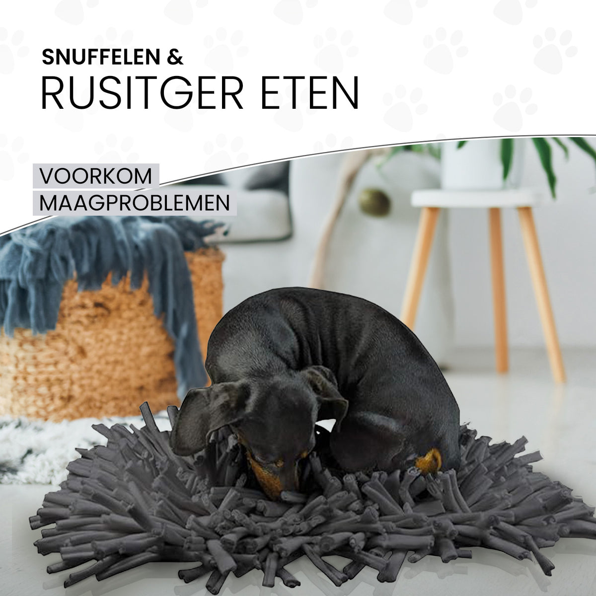 Eat Slow Live Longer Play Mat Grijs