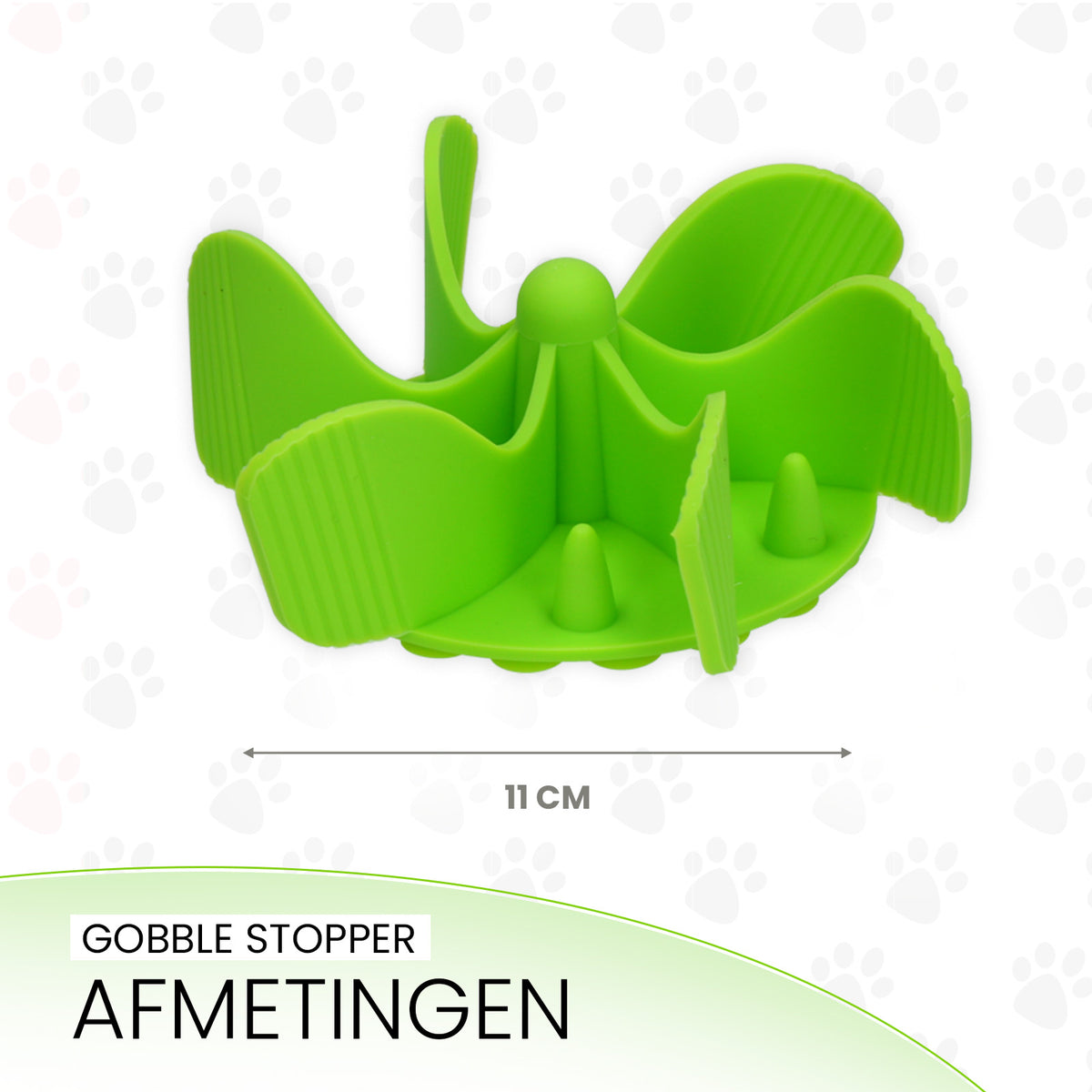 Eat Slow Live Longer Gobble Stopper Groen M