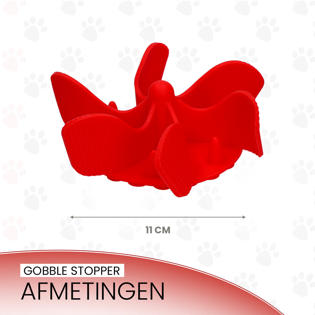 Eat Slow Live Longer Gobble Stopper Rood M