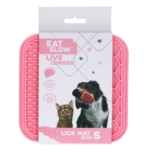 Eat Slow Live Longer Lick Mat Duo S Roze