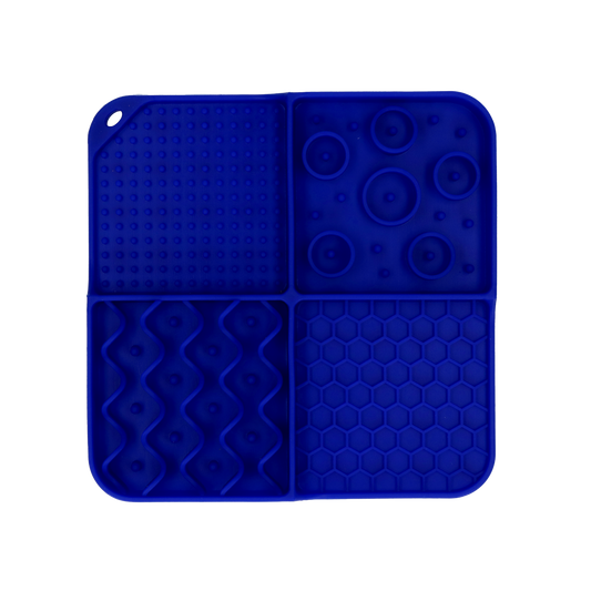 Eat Slow Live Longer Lick Mat Dimensions Rectangle Blauw
