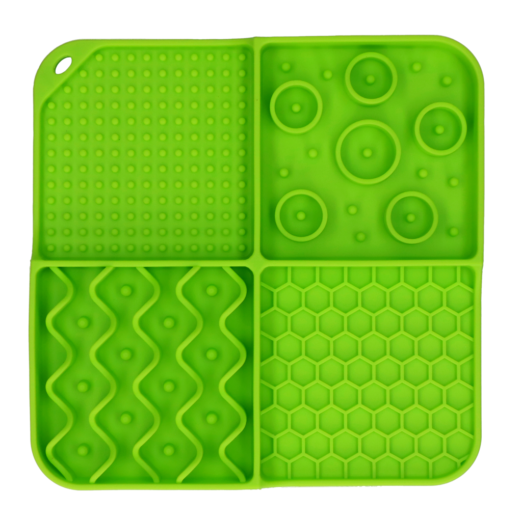 Eat Slow Live Longer Lick Mat Dimensions Rectangle Groen